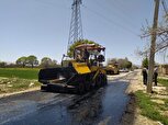 اجرای پروژه آسفالت جاده بین مزارع  توسط بسیج سازندگی گلپایگان