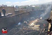 آتش‌سوزی انبار لوازم یدکی خودرو در همدان مهار شد