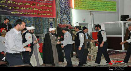 برگزاری مرایم یادبود شهدای حادثه ساختمان پلاسکو تهران با حضور آتش نشانان ایثارگر اشتهاردی
