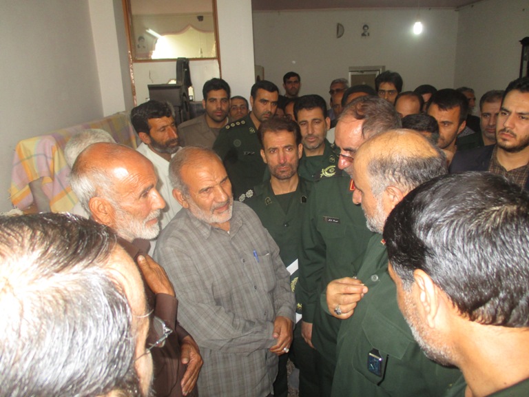 گزارش تصویری از دیدار سردار کشکولی با خانواده شهید عبدیانی