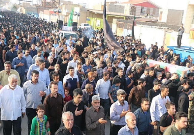 حضور سفیران حرم ثامن الاحجج(ع) بر مزار شهدای گمنام شهر قنوات