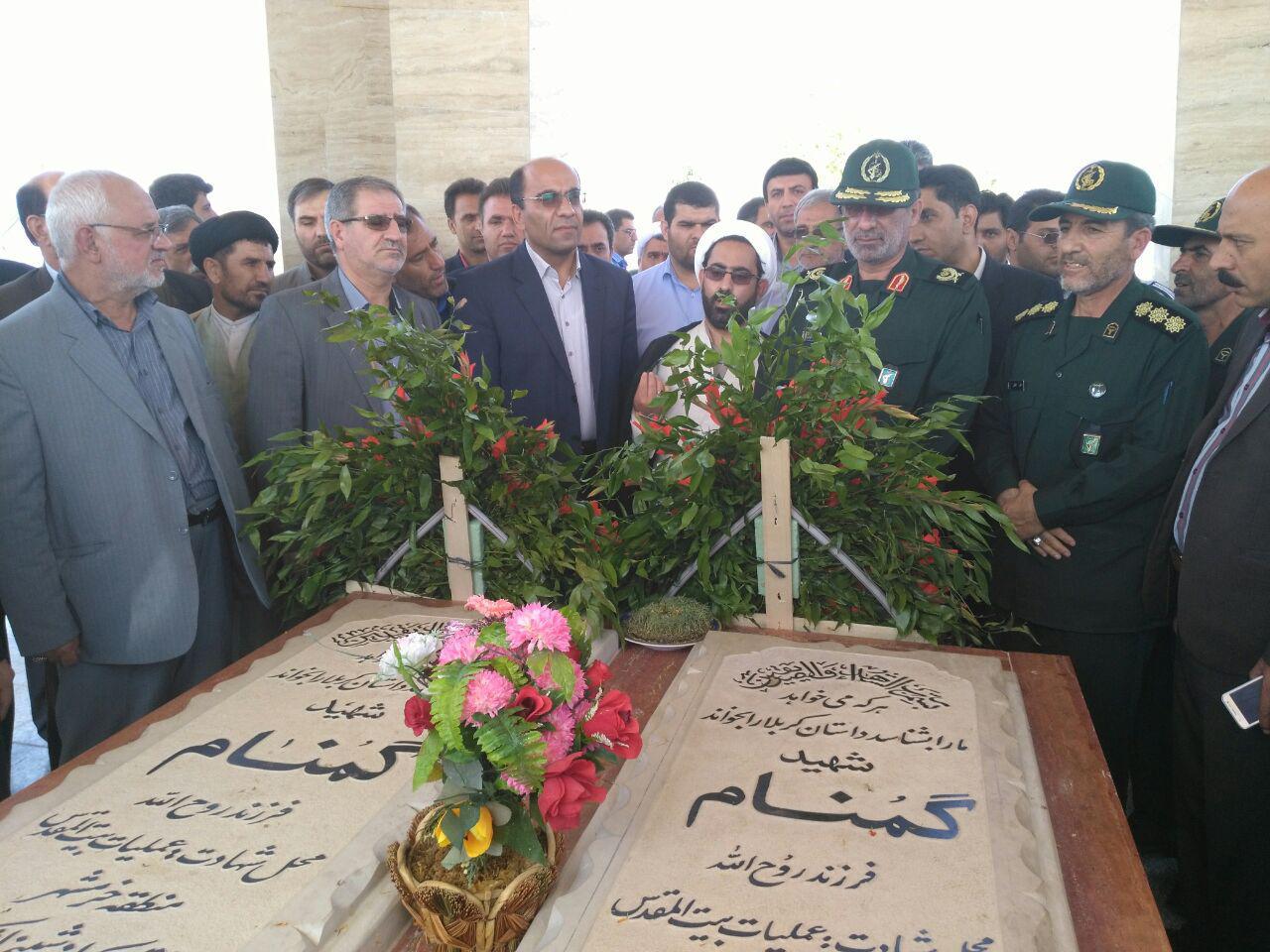 افتتاح یادمان 2 شهید گمنام در شهرستان سلسله +عکس