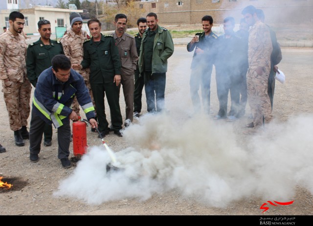 کارگاه آموزشی اطفای حریق در سپاه ناحیه میامی برگزار شد+تصاویر
