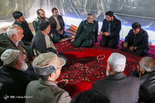 مراسم افتتاح اولین اسکان دائمی مردمان روستای کوئیک عزیز