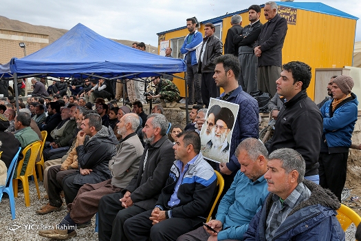 مراسم افتتاح اولین اسکان دائمی مردمان روستای کوئیک عزیز