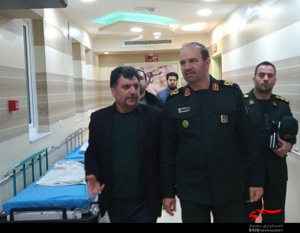 فرمانده سپاه آذربایجان شرقی از بیمارستان شهید محلاتی بازدید کرد