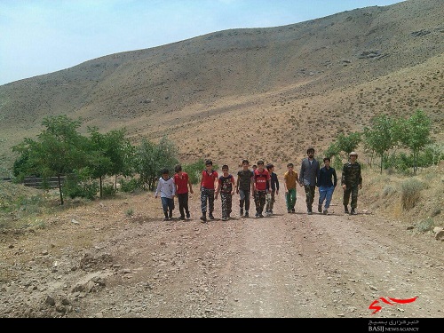 اردوی بسیجیان حوزه شهید ابراهیمی در روستای فوجرد
