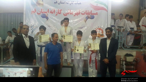 افتخار آفرینی بسیجیان پایگاه شهید خوش فطرت قم در مسابقات کاراته/ تصویر