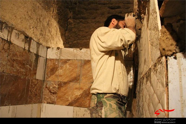 تعمیر و نوسازی خانه یکی از اهالی شهر کهک قم توسط گروه جهادی شهید مصطفی کلهری