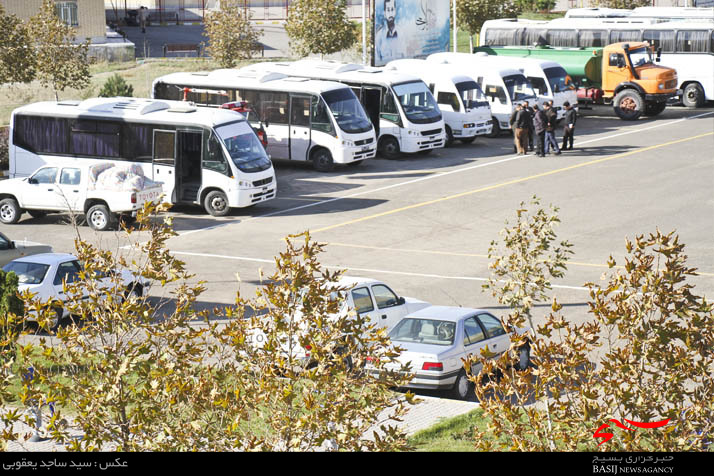 اعزام 15 دستگاه وسائط نقلیه از سپاه حضرت عباس (ع) برای خدمت رسانی به زائران اربعین در مرز مهران