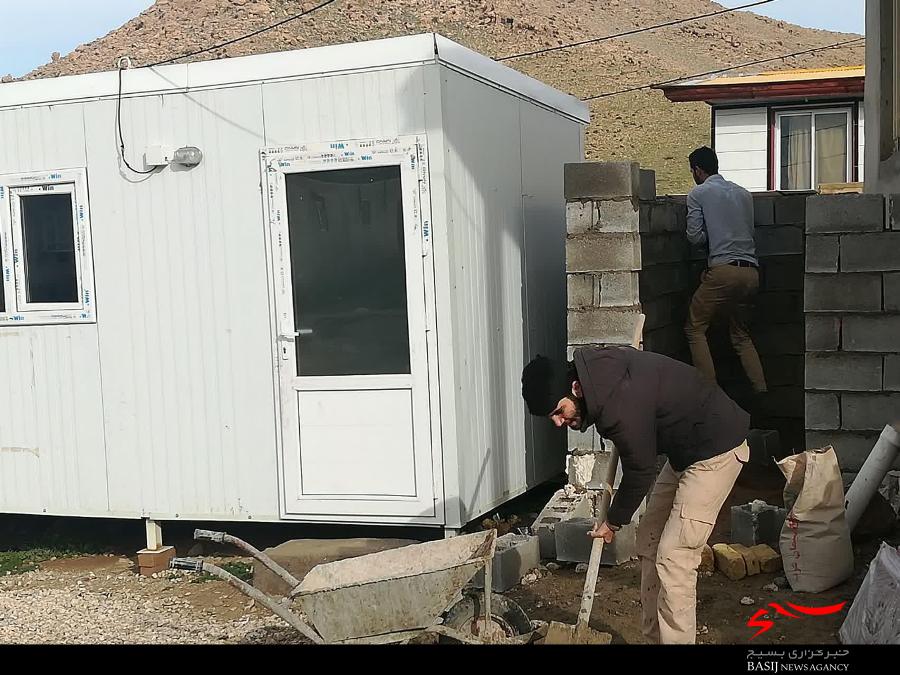 عملیات عمرانی گروه جهادی بسیج استان البرز در منطقه سرپل ذهاب