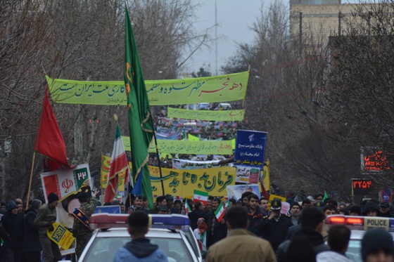 راهپیمایی چهلمین سال پیروزی انقلاب اسلامی در شهرستان مشین شهر