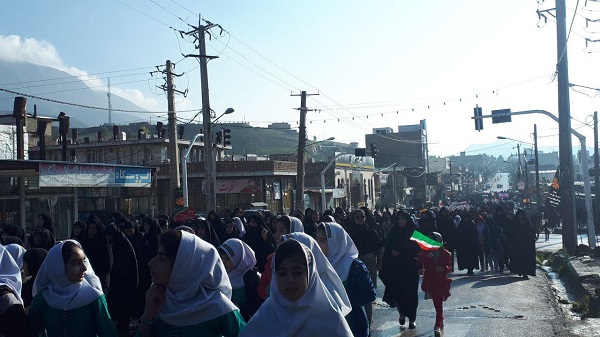 راهپیمایی یوم الله 22 بهمن در شهرستان آبدانان برگزار شد