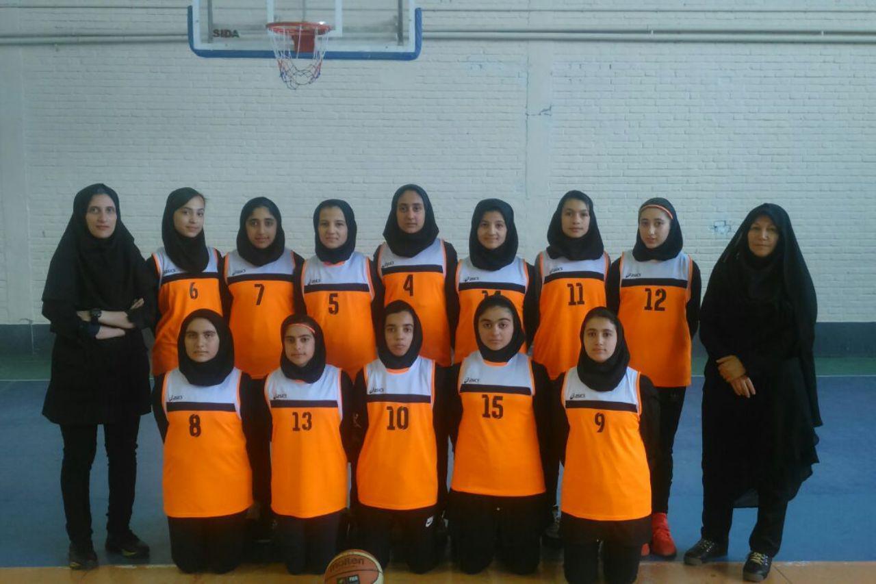 قهرمانی آموزشگاه ۱۷ شهریور شاهرود در مسابقات بسکتبال دختران استان