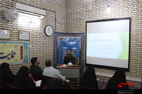 برگزاری دوره آموزش مقدماتی خبرنگاری بسیج در ناحیه امام حسن مجتبی(ع)