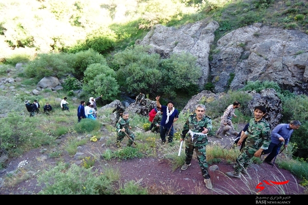 کارکنان سپاه میانه به ارتفاعات بلوکان ترکمانچای صعود کردند