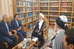 رئیس دفتر رئیس‌جمهور با آیت‌الله مکارم شیرازی دیدار کرد