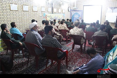 برپایی نشست سیاسی در ناحیه مقاومت بسیج امام حسن مجتبی (ع)