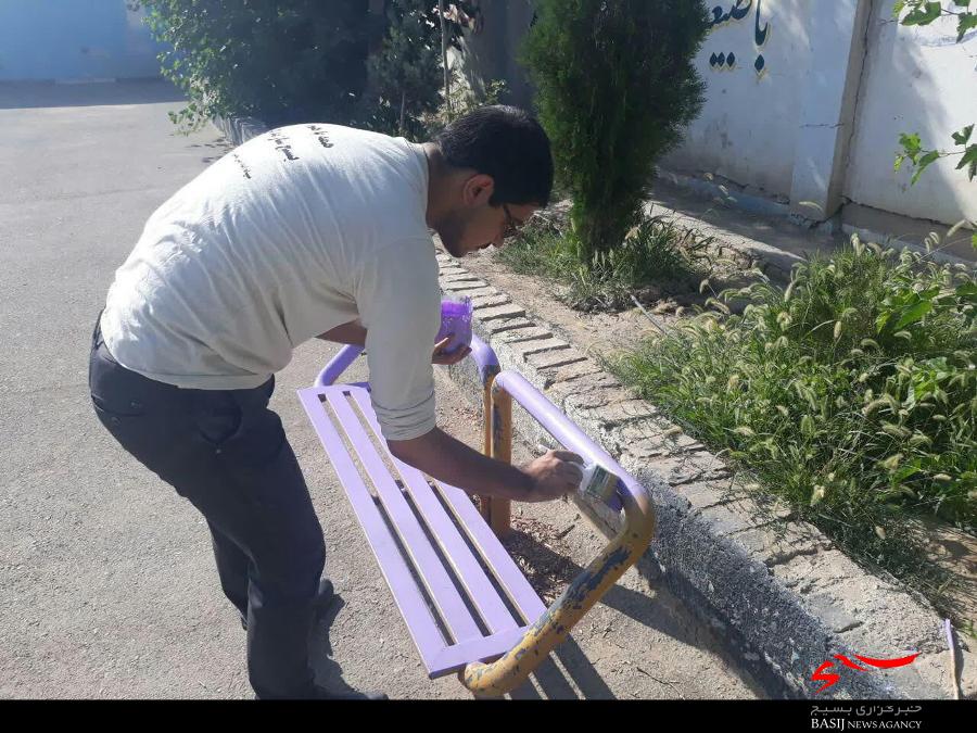 بهسازی ،مرمت و رنگ آمیزی مدارس توسط گروه جهادی شهید ابراهیم هادی البرز