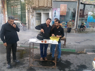 برپایی ایستگاه صلواتی در شهر قنوات به روایت تصویر