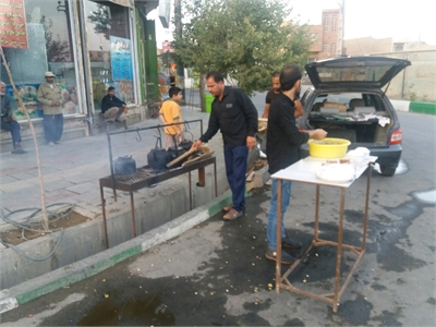 برپایی ایستگاه صلواتی در شهر قنوات به روایت تصویر