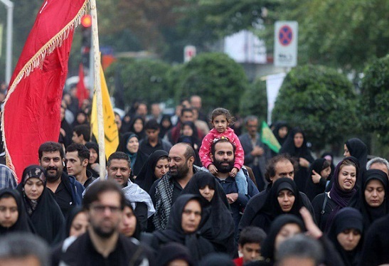 پیاده‌روی جاماندگان اربعین حسینی در تهران برگزار شد