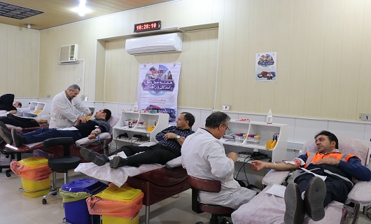 كاركنان راهداری استان همدان خون خود را اهدا کردند