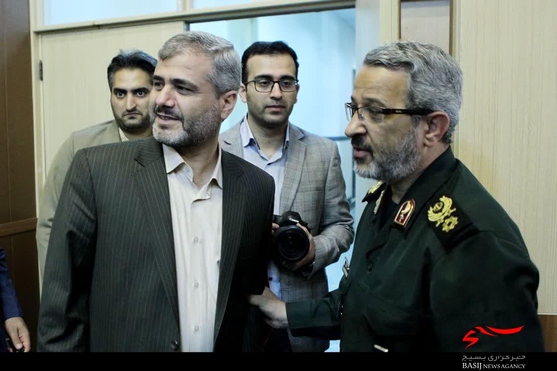 دیدار سردار غیب پرور با دادستان تهران