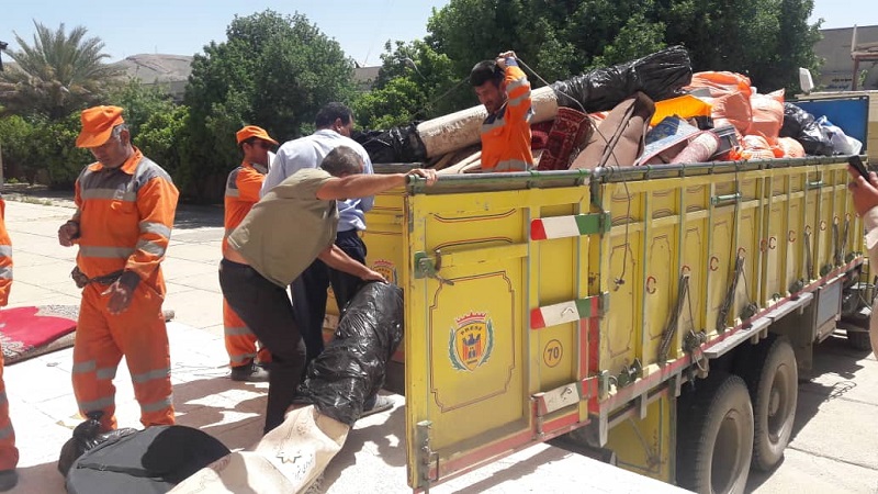 کمک به سيل زدگان در استان خوزستان