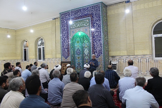 آیین افتتاح مسجد در روستای تپه عظيم سر پل ذهاب