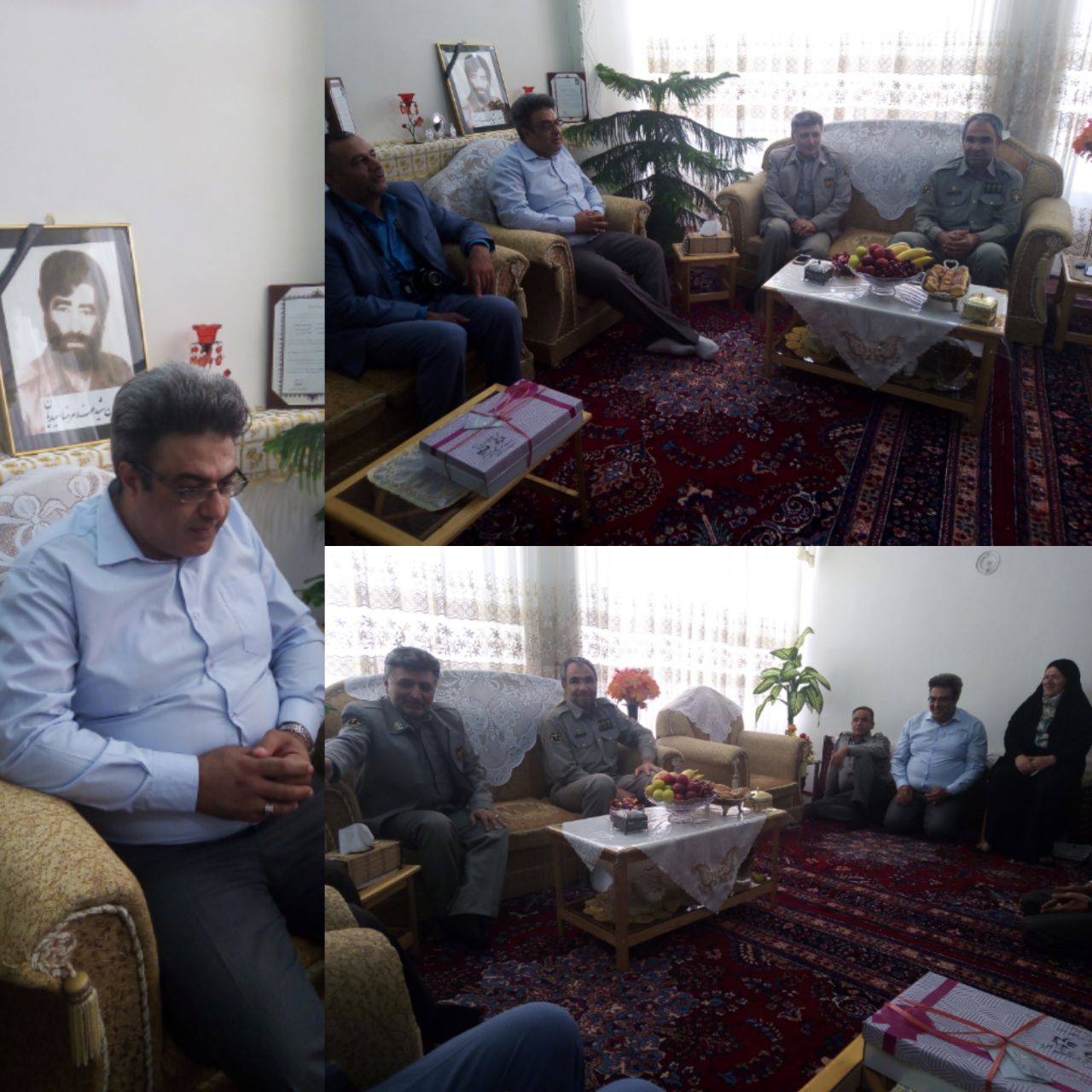 دیدار مدیرکل حفاظت محیط زیست استان سمنان از خانواده شهید سعیدیان در شاهرود