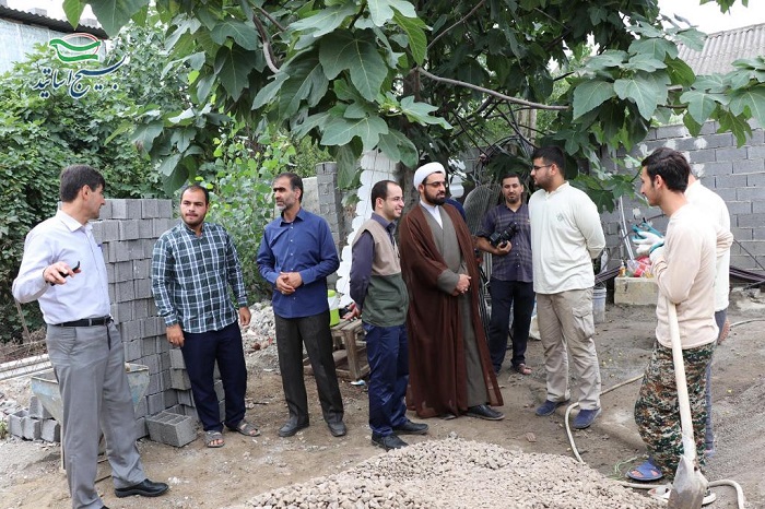بازدید اعضای بسیج اساتید استان مازندران از گروه جهادی علویون