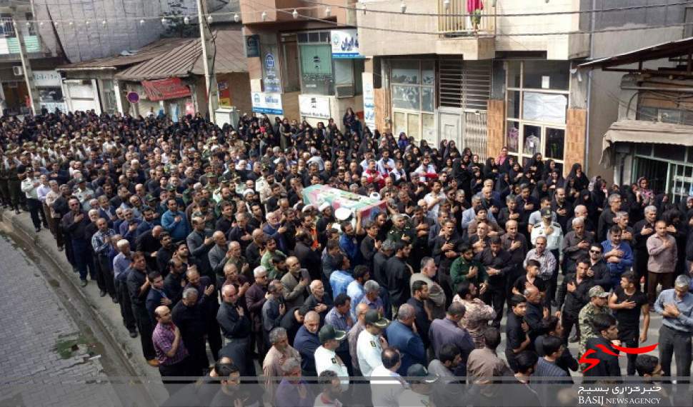 پیکر شهید صدرایی در سوادکوه تشییع شد + عکس