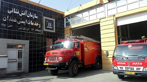 برقراری 463 تماس مزاحم با آتش‌نشانی همدان