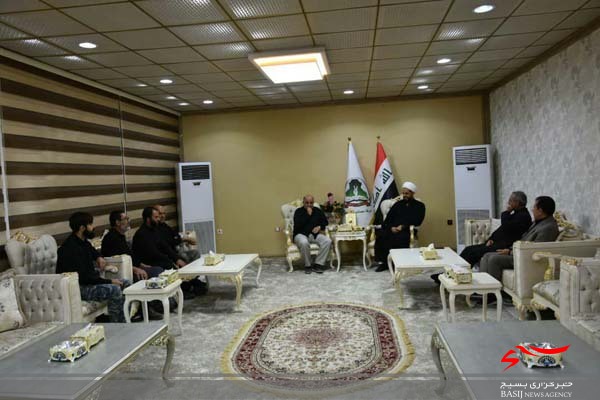 مسئولان ستاد اربعین لرستان با فرمانده عصائب الحق عراق دیدار کردند