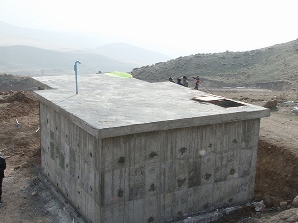 افتتاح منبع آب ۱۰۸ متر مکعبی در روستای پیر آغاج