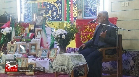 مراسم تشییع پیکر مطهر شهید گمنام در مسجد رضوان برگزار شد