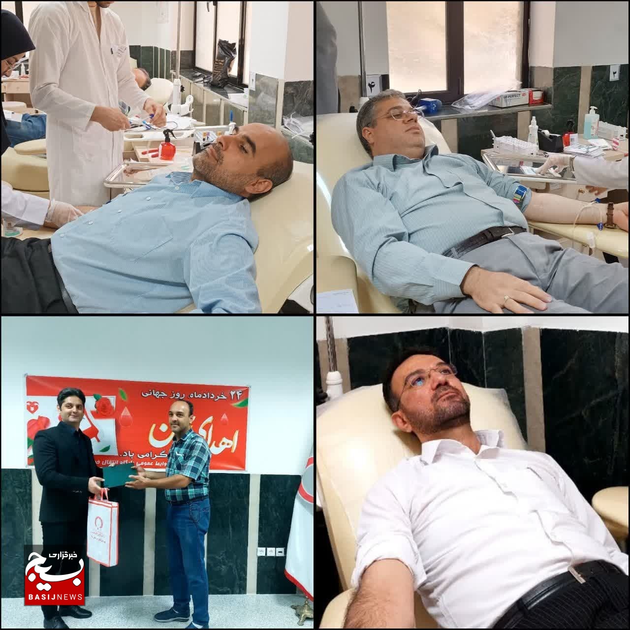 تجلیل از خبرنگاران اهداکننده مستمر خون در شاهرود+ تصاویر