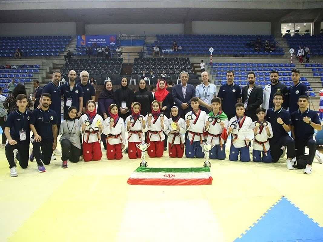 قهرمانی تیم ملی پومسه نونهالان دختر ایران در لبنان