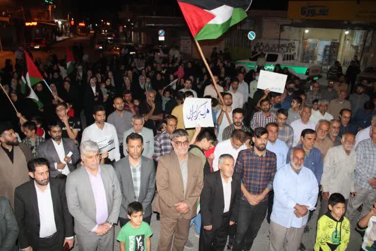 خروش مردم شهرستان چرام علیه جنایات اسرائیل در غزه+ (تصاویر )