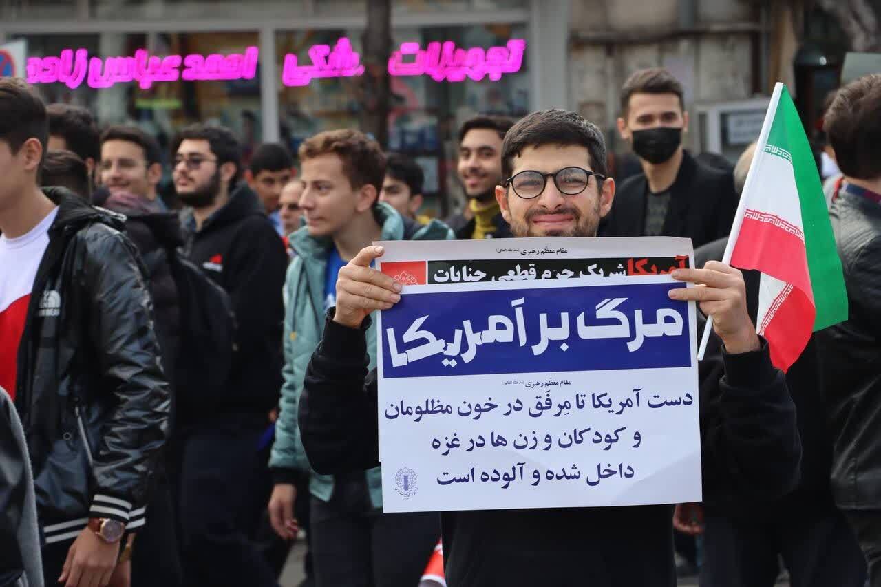 راهپیمایی استکبارستیزی دارالارشاد اردبیل در 13 آبان