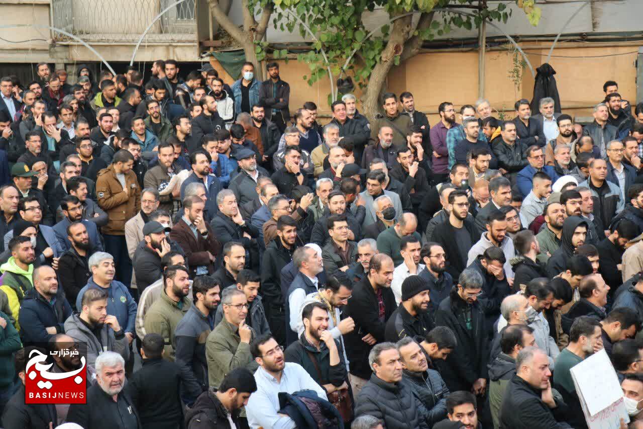 مراسم وداع با پیکر‌های مطهر ۸ شهید مدافع حرم در معراج شهدای تهران