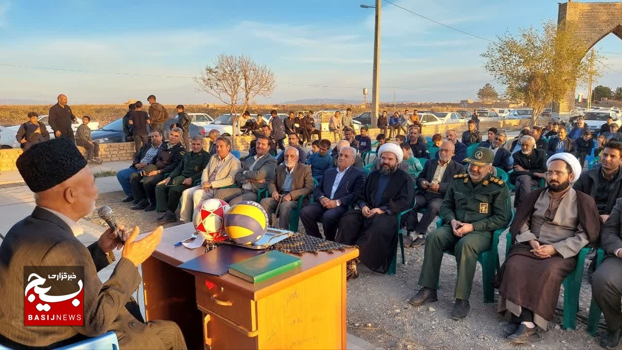  سالن ورزشی مذهبی شهدا در روستای زیرک آباد افتتاح شد