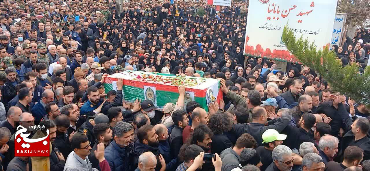 مراسم تشییع و تدفین شهید مدافع امنیت در املش