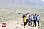 کارکنان ناحیه بسیج امام رضا(ع) به مناسبت هفته سلامت کوهپیمایی کردند