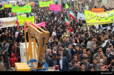 راهپیمایی 22 بهمن در لردگان