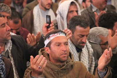  مراسم دعای ندبه در اردوگاه شهید باکری خرمشهر