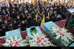 تشییع سه شهید مدافع حرم در اصفهان