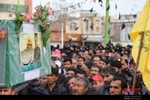 مراسم تشییع شهید مدافع حرم اسماعیل سروری در شهر درچه