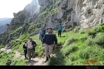 صعود کارکنان سپاه ورزقان به ارتفاعات قلعه جوشین 